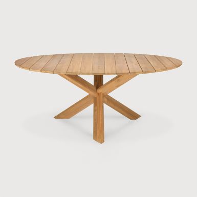 Ethnicraft EOL Outdoor Circle Dining Table | Fixed | Teak | Round