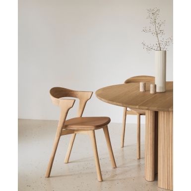 Ethnicraft Bok Chair | Oak | Sienna Leather Seat