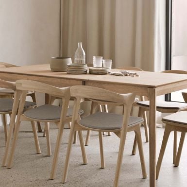 Ethnicraft Bok | Solid Oak Extending Dining Table