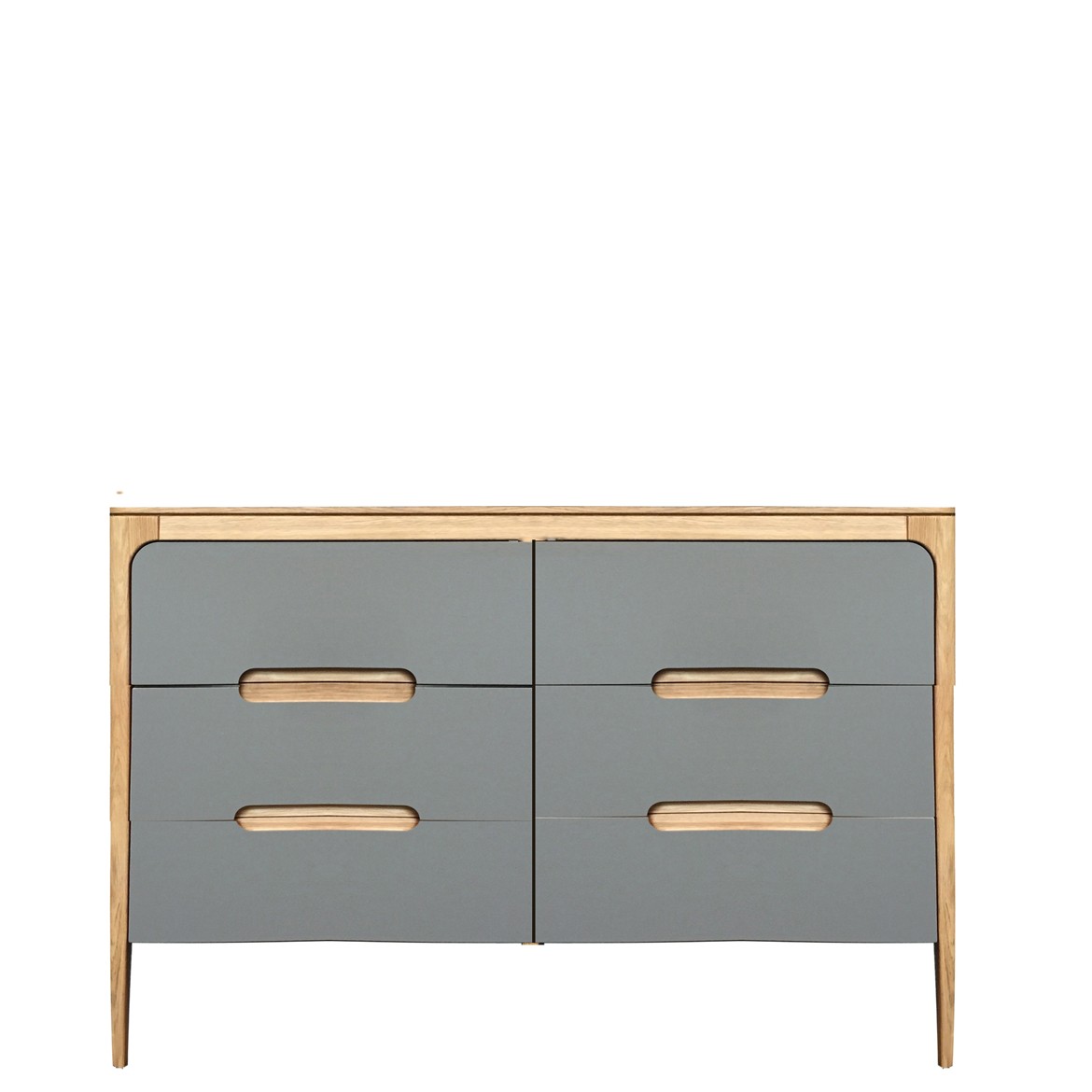 Como 6 Drawer Low Chest Of Drawers