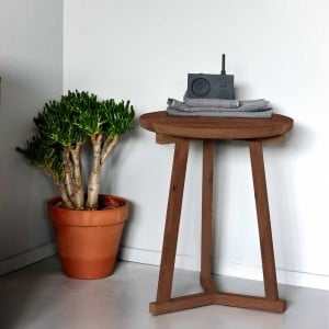 Ethnicraft Walnut Tripod side table - 46cm