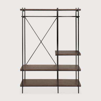 Ethnicraft Oscar Hanging Rack | Dark Brown Teak