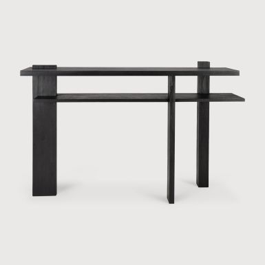 Ethnicraft Abstract Console Table | Black Teak 