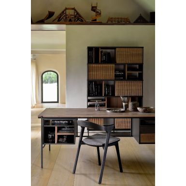 Ethnicraft Oscar Desk | Teak | 2 Drawers 