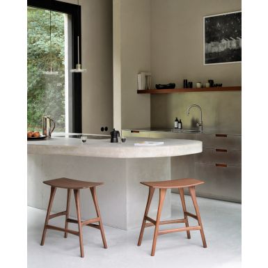 Ethnicraft Osso Counter Stool | Brown Teak