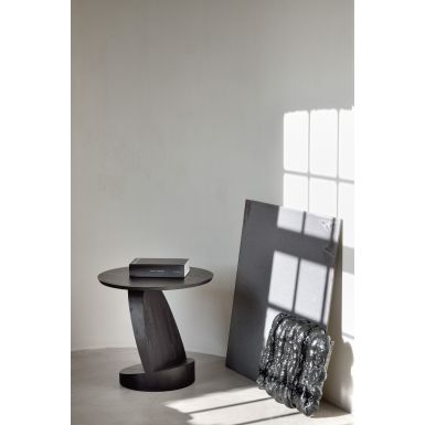 Ethnicraft Oblic Side Table | Black Teak