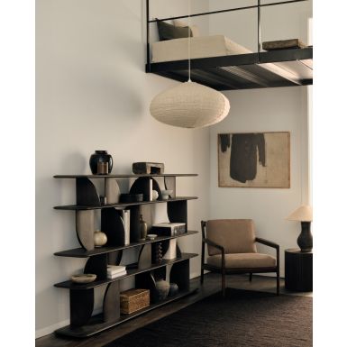 Ethnicraft Geometric Rack | Dark Brown Teak