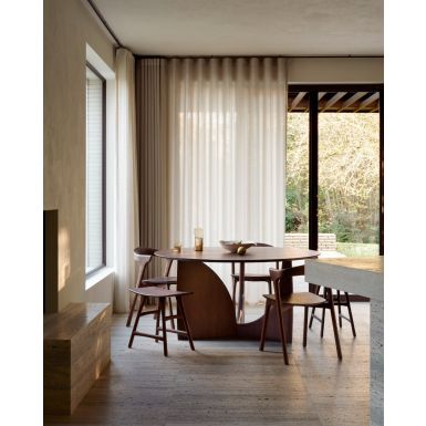 Ethnicraft Geometric Dining Table | Fixed | Brown Teak