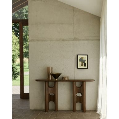Ethnicraft Flow Console Table | Wild Brown Teak