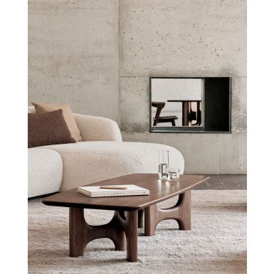 Ethnicraft Flow Coffee Table | Wild Brown Teak