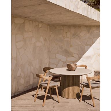 Ethnicraft Outdoor Roller Max Dining Table | Concrete