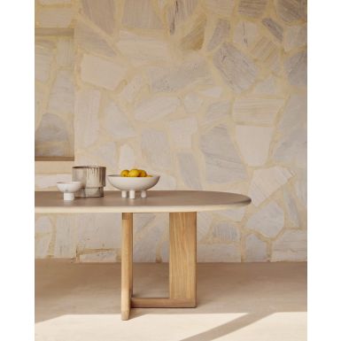 Ethnicraft Outdoor Trestle Dining Table | Concrete