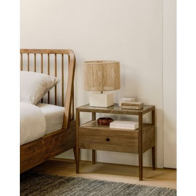 Ethnicraft Spindle Bedside Table | Reclaimed Teak