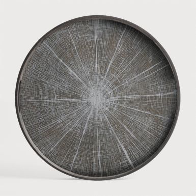 Ethnicraft Slice Wooden Tray | White | Round