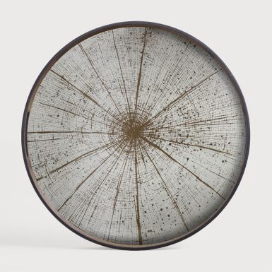 Ethnicraft Slice Mirror Tray | Light Aged | Round