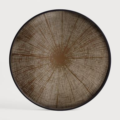 Ethnicraft Slice Mirror Tray | Bronze | Round