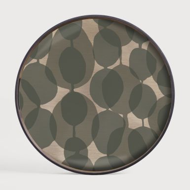 Ethnicraft Connected Dots Glass Tray | Round