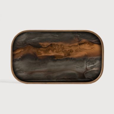 Ethnicraft Organic Valet Tray | Bronze | Regtangular | Extra Large