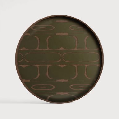 Ethnicraft Second Nature Valet Tray | Moss | Round