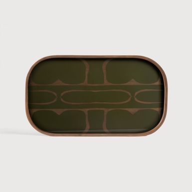Ethnicraft Second Nature Valet Tray | Moss | Rectangular | Large