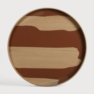 Ethnicraft Second Nature Tray | Auburn | Round