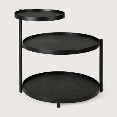 Ethnicraft Swivel Tray Side Table | Round | Valet + Small 