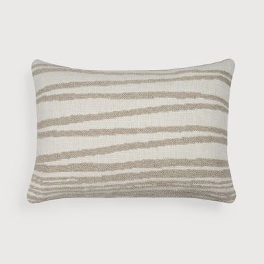 Ethnicraft Outdoor Nomad Stripes Cushion | Lumbar | White