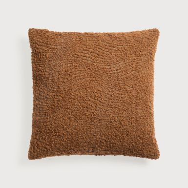 Ethincraft Wave Cushion | Square | Cinnamon