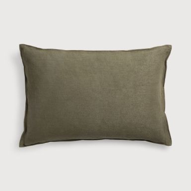 Ethincraft Lin Cushion | Lumbar | Olive