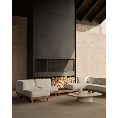 Ethnicraft Outdoor Elements Coffee Table | Concrete | Pebble