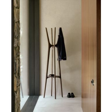 Ethnicraft PI Coat Stand | Mahogany Dark Brown