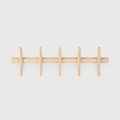 Ethnicraft PI Wall Coat Rack | Sycamore