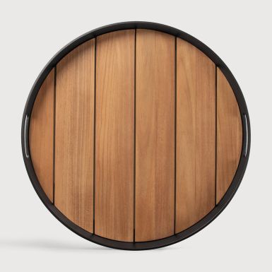 Ethnicraft Outdoor Core Wooden Tray | Round
