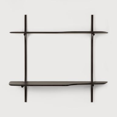 Ethnicraft PI Desk | Wall Mounted | Mahogany Dark Brown