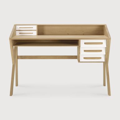 Ethnicraft Origami Desk | Oak | Cream