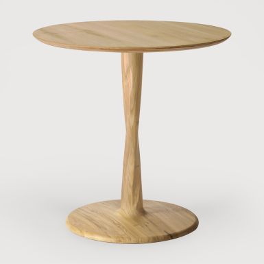 Ethnicraft Torsion Dining Table | Fixed | Oak | Round | Low H69