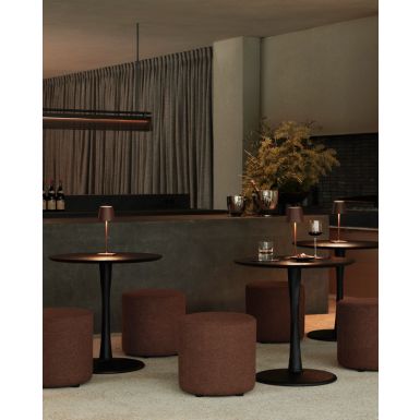 Ethnicraft Torsion Dining Table | Fixed | Black Oak | Round | Low H69