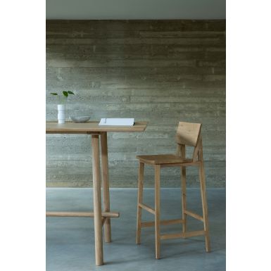 Ethincraft N4 Bar Stool | Oak