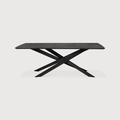Ethnicraft EOL Mikado Dining Table | Fixed | Black Oak | Rectangular