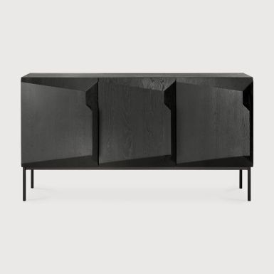 EOL Stairs Sideboard | Black Oak | W150 | 3 Doors 