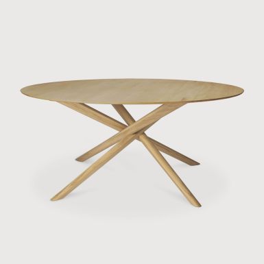 Ethnicraft Mikado Dining Table | Fixed | Oak | Round