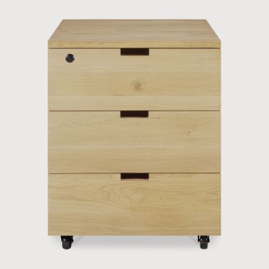 Ethnicraft Billy Drawer Unit | Oak | 3 Drawer 