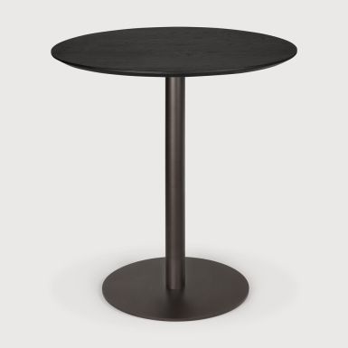 Ethnicraft Blend Dining Table | Fixed | Black Oak | Round