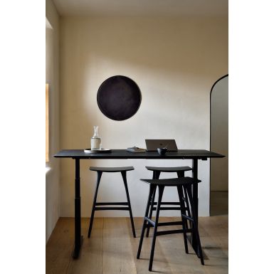 Ethnicraft Osso Bar Stool | Black Oak