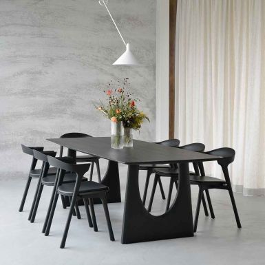 Ethnicraft Geometric Dining Table | Fixed | Black Oak