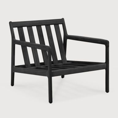 Ethnicraft Outdoor Jack Lounge Chair Frame | Black Teak | 76cm
