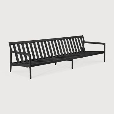 Ethnicraft Outdoor Jack Sofa Frame | Black Teak | 265cm