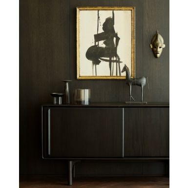 Ethnicraft Flow Sideboard | Rose Brown Mahogany | 2 Sliding Doors