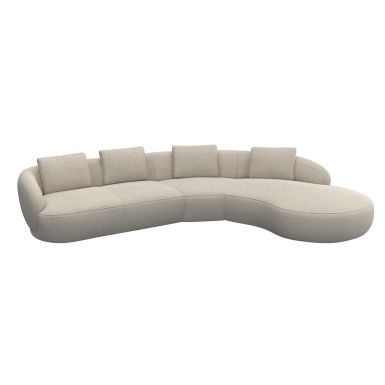 Arc corner sofa 2.5 seat + 45° corner + round chaise longue