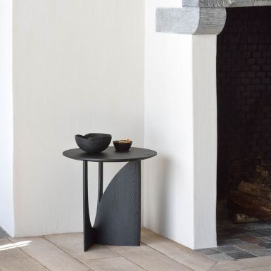 Ethnicraft Geometric Side Table | Black Oak